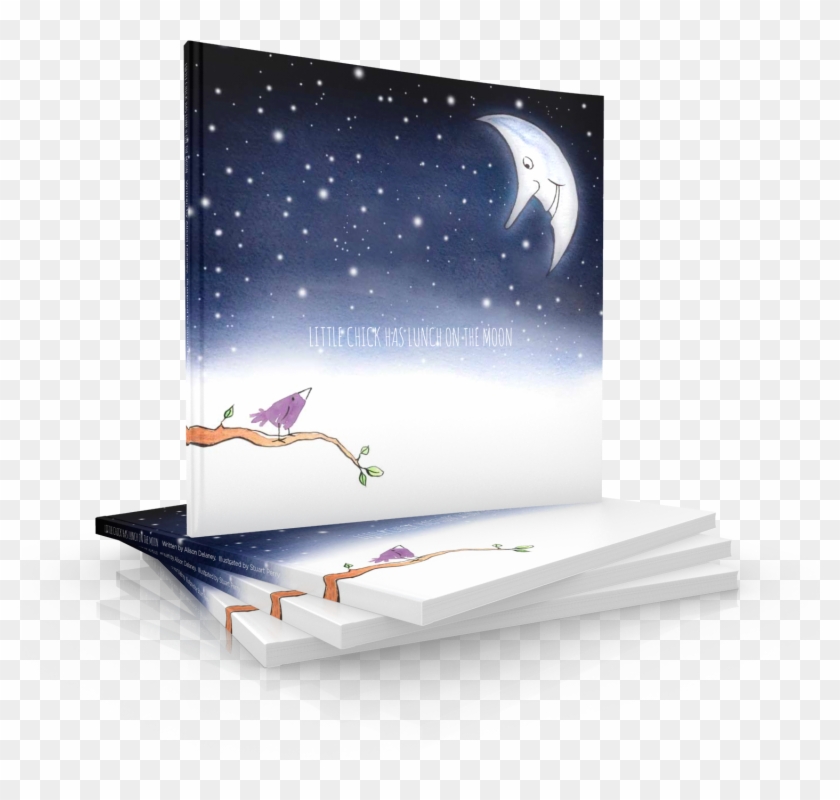 Little Chick Has Lunch On The Moon Clipart #2067047