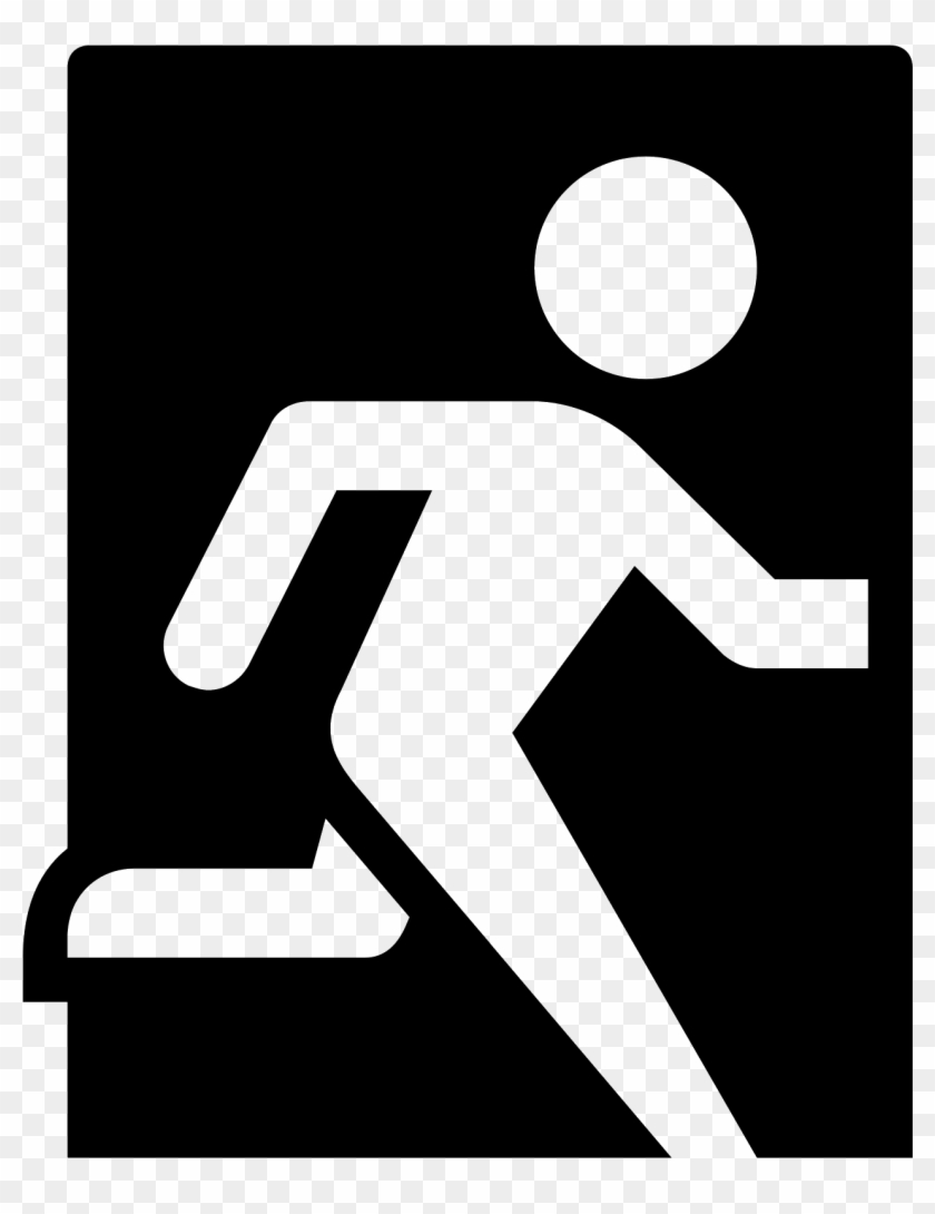 Exit Sign Filled Icon , Png Download - Sign Clipart