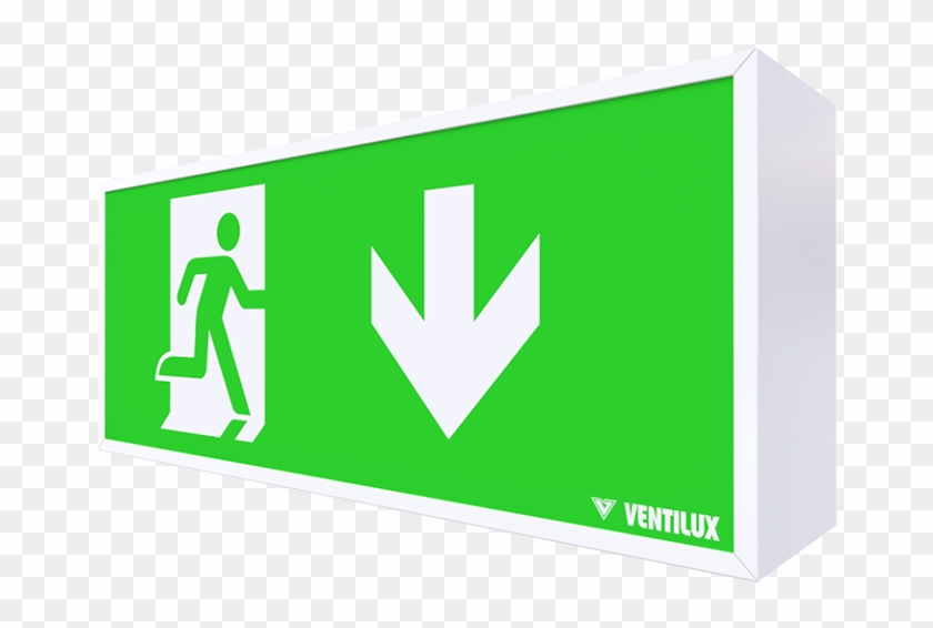 Superior 58 Metre View Exit Sign - Beltrona Mexm7.25.01 Escape Route Lighting Wall Surface-mount Clipart