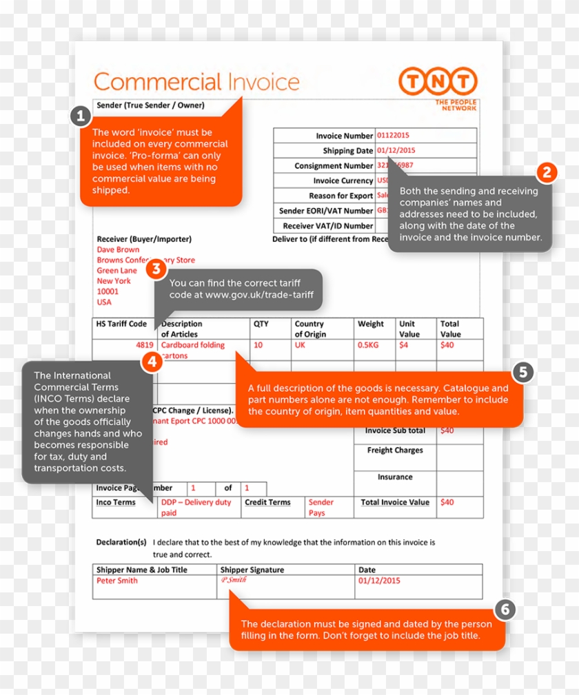 Dhl Commercial Invoice Pdf Canada Tnt Template Resume - Tnt Express Clipart