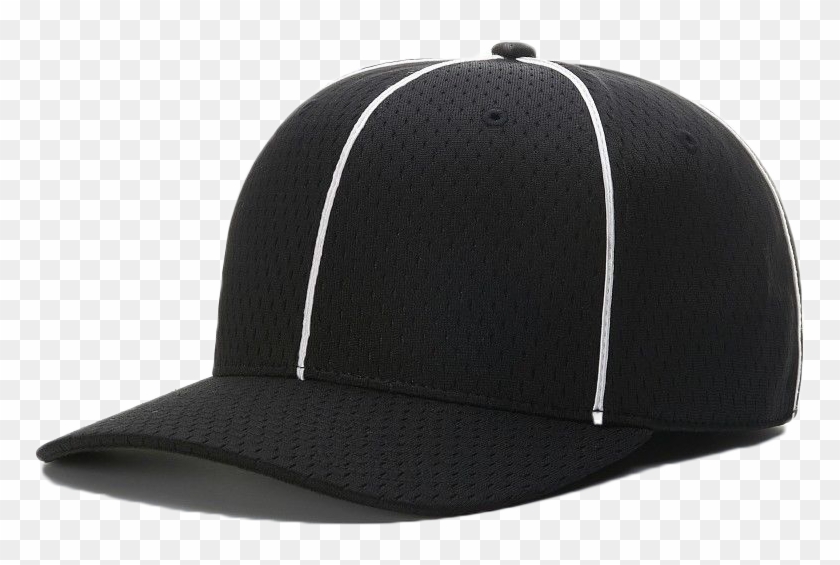 Richardson Pro Mesh Black Referee Hat - Baseball Cap Clipart