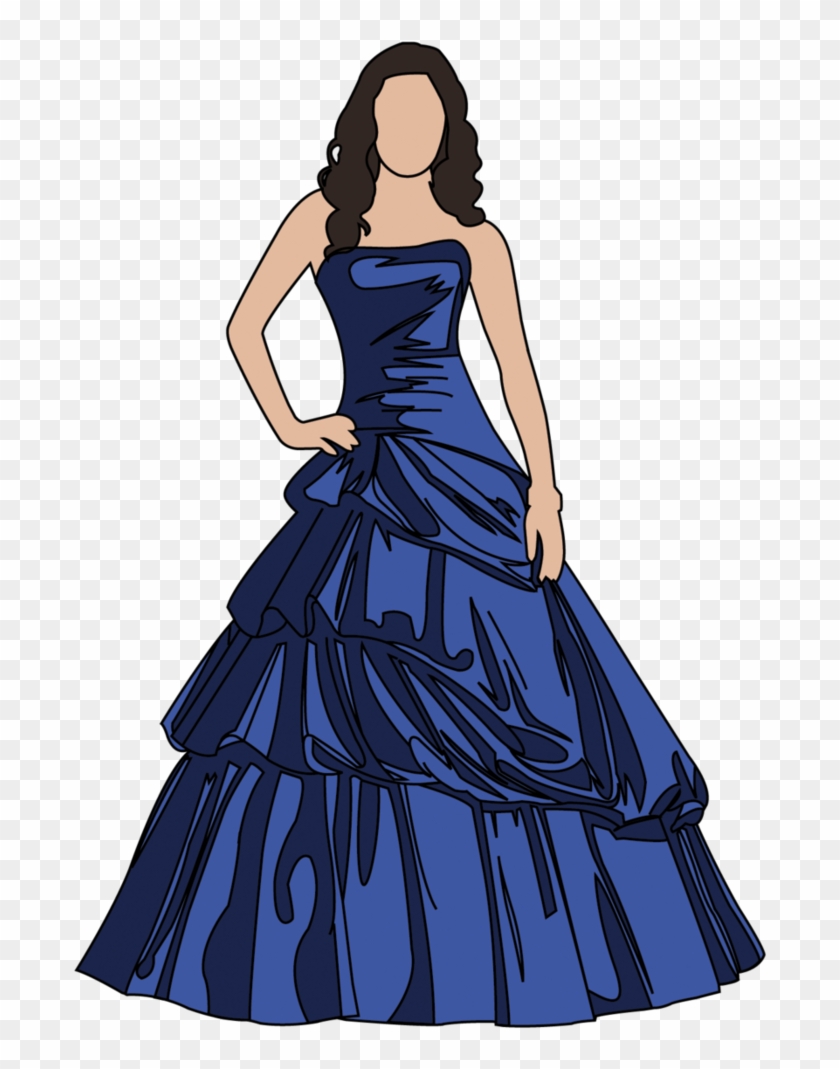 Vectored Prom Dress By Icantunloveyou - Transparent Prom Dress Cartoon Clipart #2068489