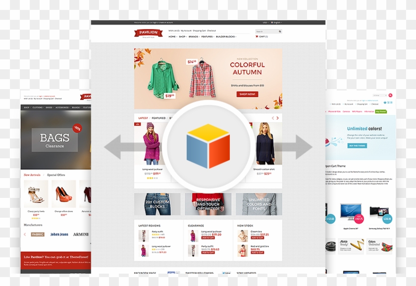 Pavilion Theme Opencart Clipart #2069392