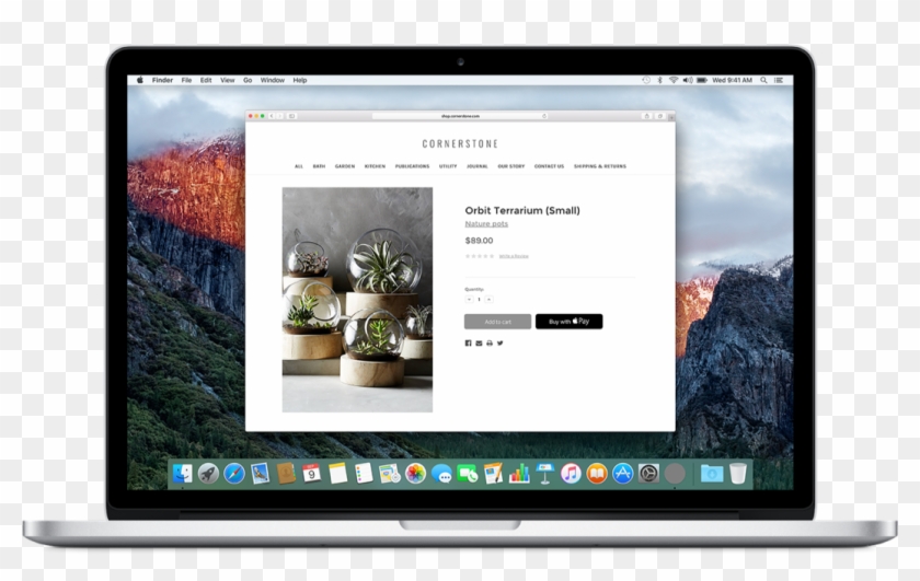 Check Out With Just One Touch Using Apple Pay - Mac Os Sierra Safari Clipart