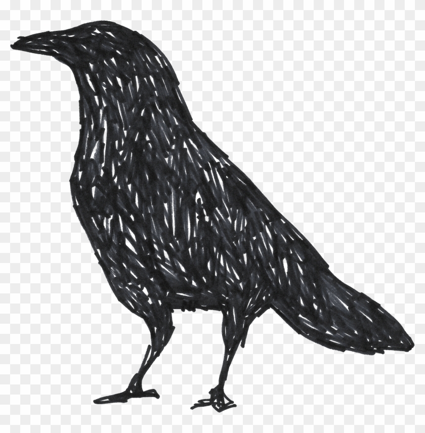 Crows Are Actually - Raven Low Poly Clipart #2069547