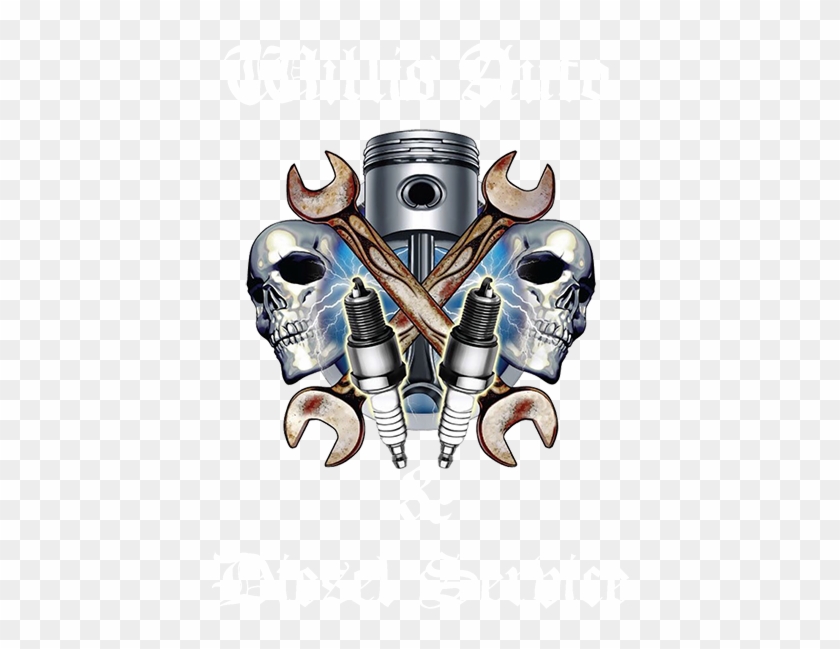 Contact Us - Mechanic Skull Clipart