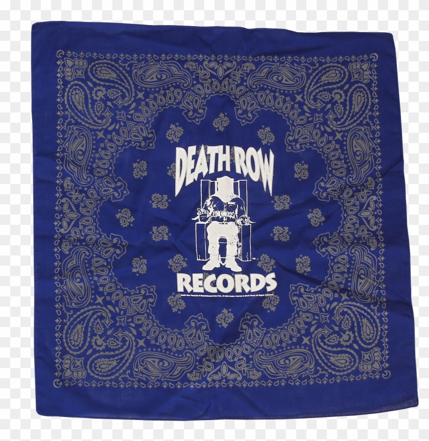 Death Row Records Logo Blue Bandana $10 - Death Row Records Background Clipart #2069899