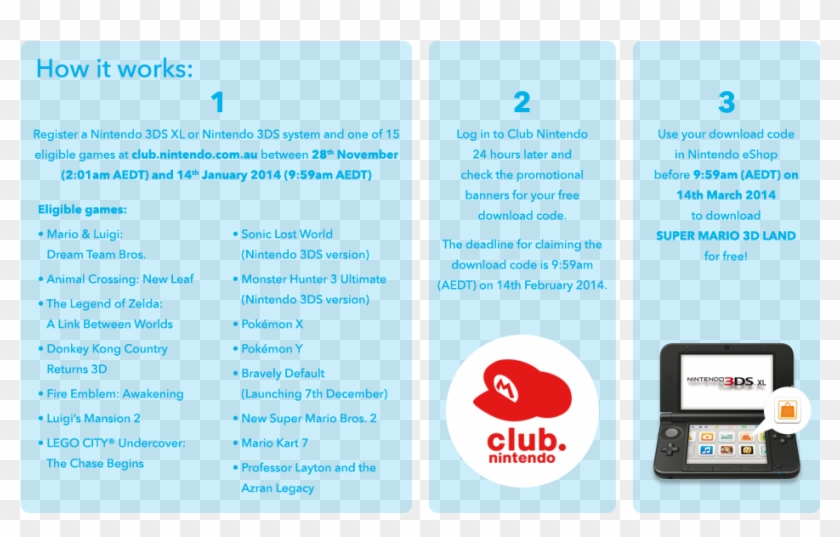 Games Included In This Promotion Are Classified , Png - Club Nintendo Clipart