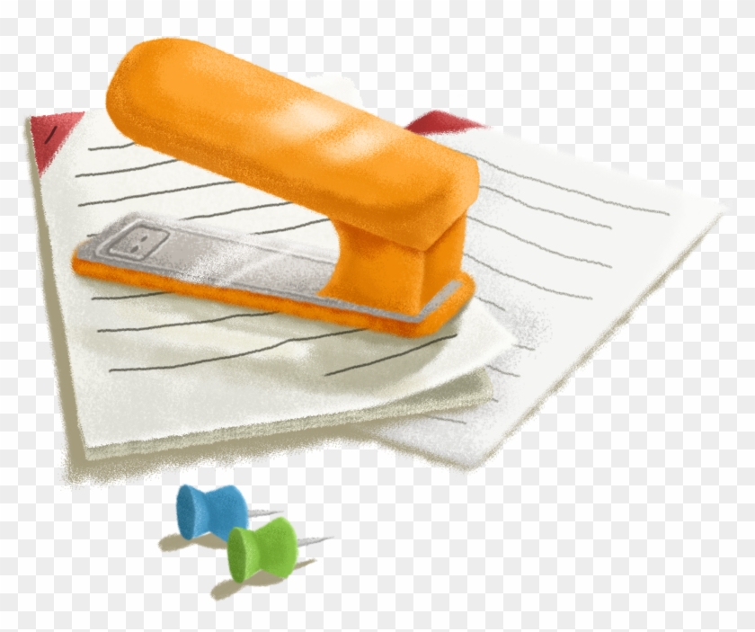 Stapler School Supplies Office Pushpins Png And Psd - Png ดินสอ ภาพ วาด Clipart