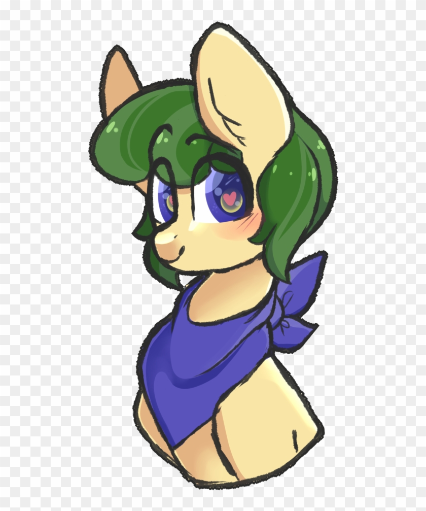 Mimisaurusrex, Bandana, Blue Eyes, Blushing, Bust, - Cartoon Clipart #2070902