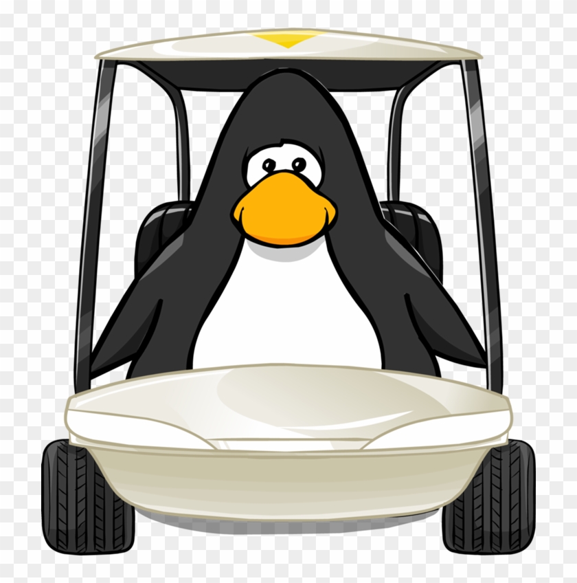 Golf Cart Images Free - Penguin With A Top Hat Clipart #2070933