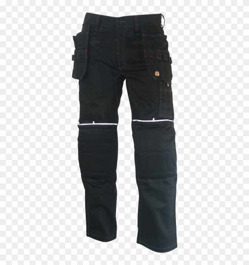 Pant Black Color Special Nuts And Bolts Pockets Fr - Pocket Clipart