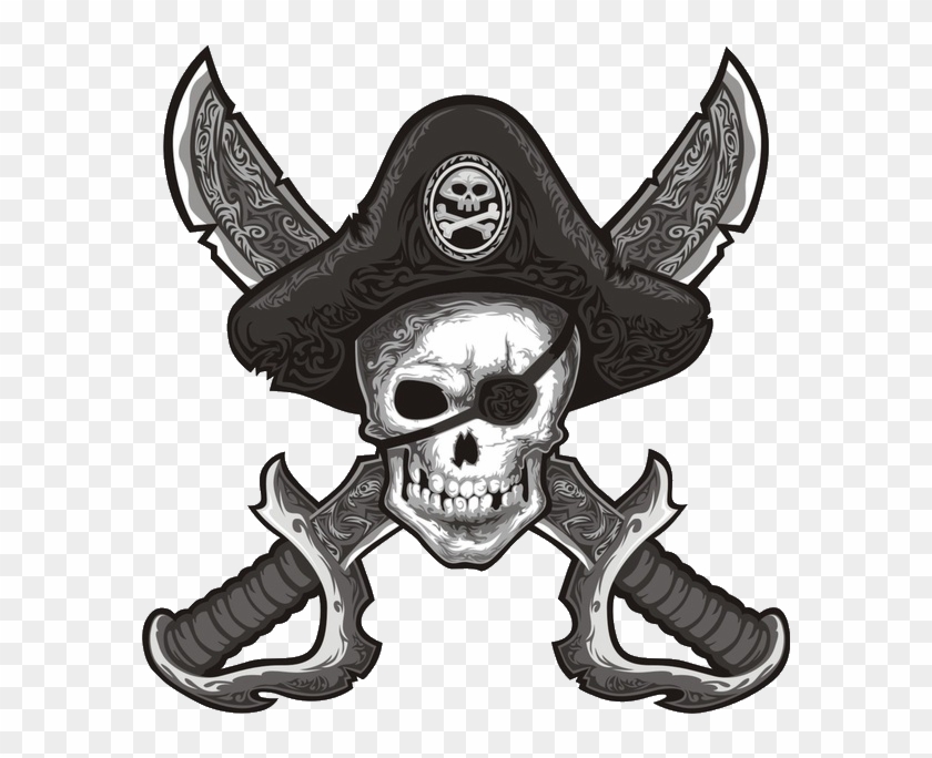 Black Flag Is A Mature Community Based Guild Seeking - Skull And Crossbones With Eye Patch Clipart