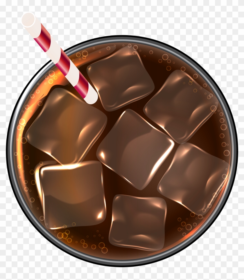 Cola With Ice Png Transparent Clip Art Image - Chocolate #2072472
