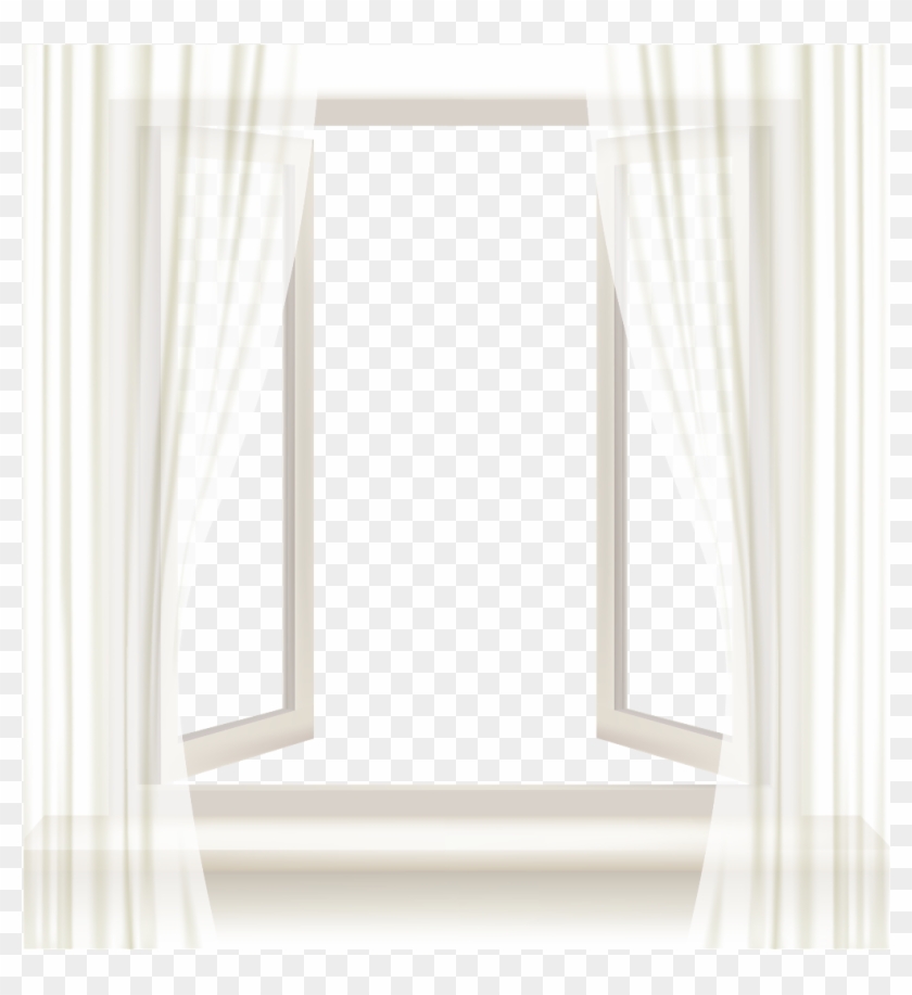 #ftestickers #window #openwindow #curtains #transparent - Window Clipart