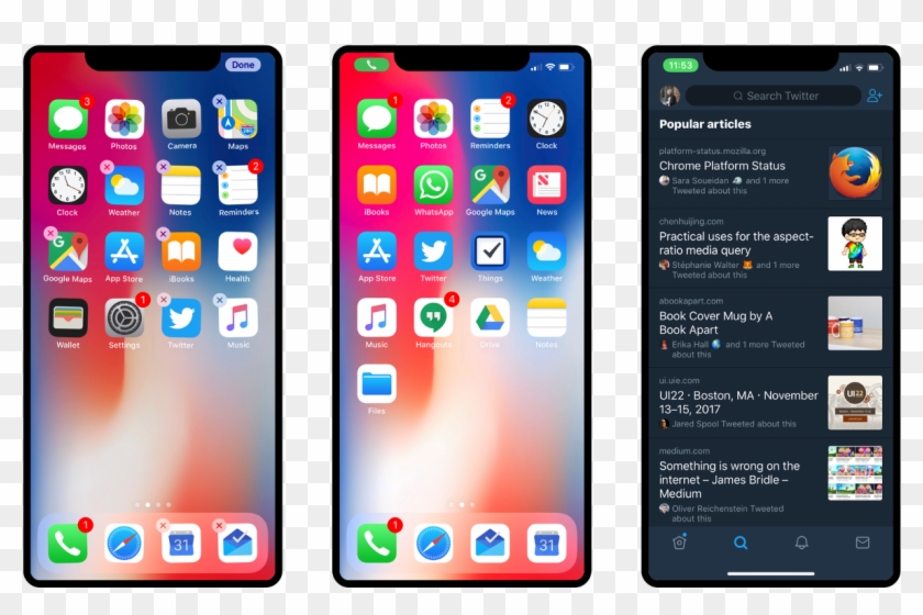 Notch Status Bar Activities & Actions - Smartphone Clipart #2072740