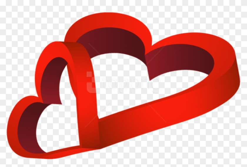 Free Png Download Two Red Hearts Png Images Background - Portable Network Graphics Clipart