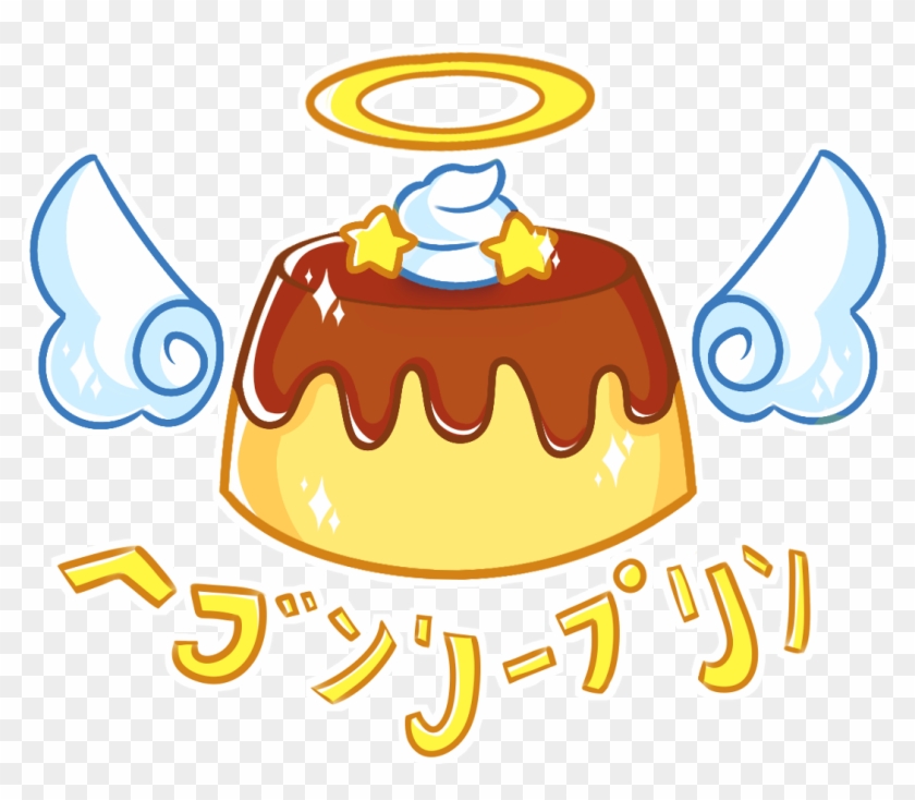 Pudin Kawaii Cute Japanese Flan Food Angel Dessert Clipart