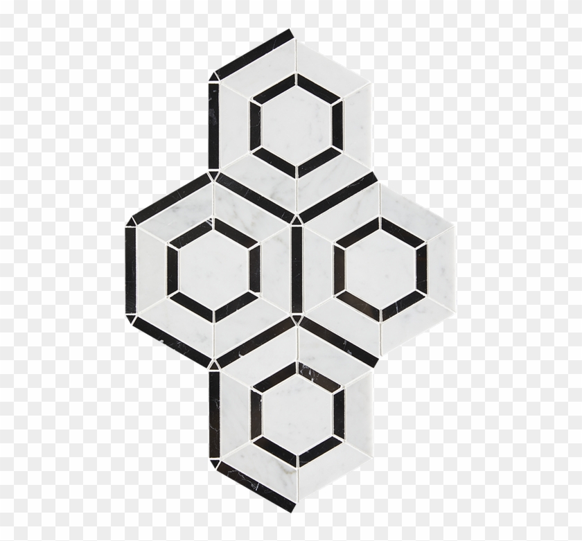 Hex Nero Stone Mesh Pattern - Arizona Tile Hex Grigio Clipart #2073795