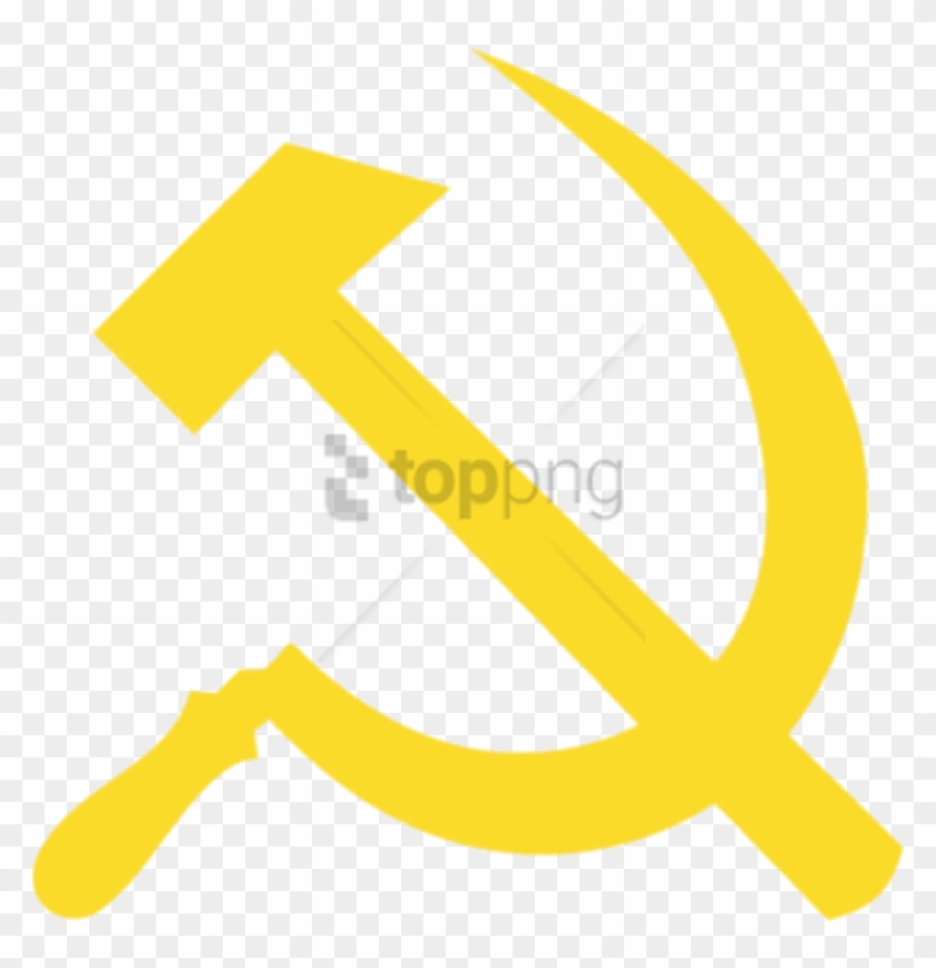 Free Png Yellow Hammer And Sickle Png Image With Transparent - Hammer And Sickle Clipart #2073923