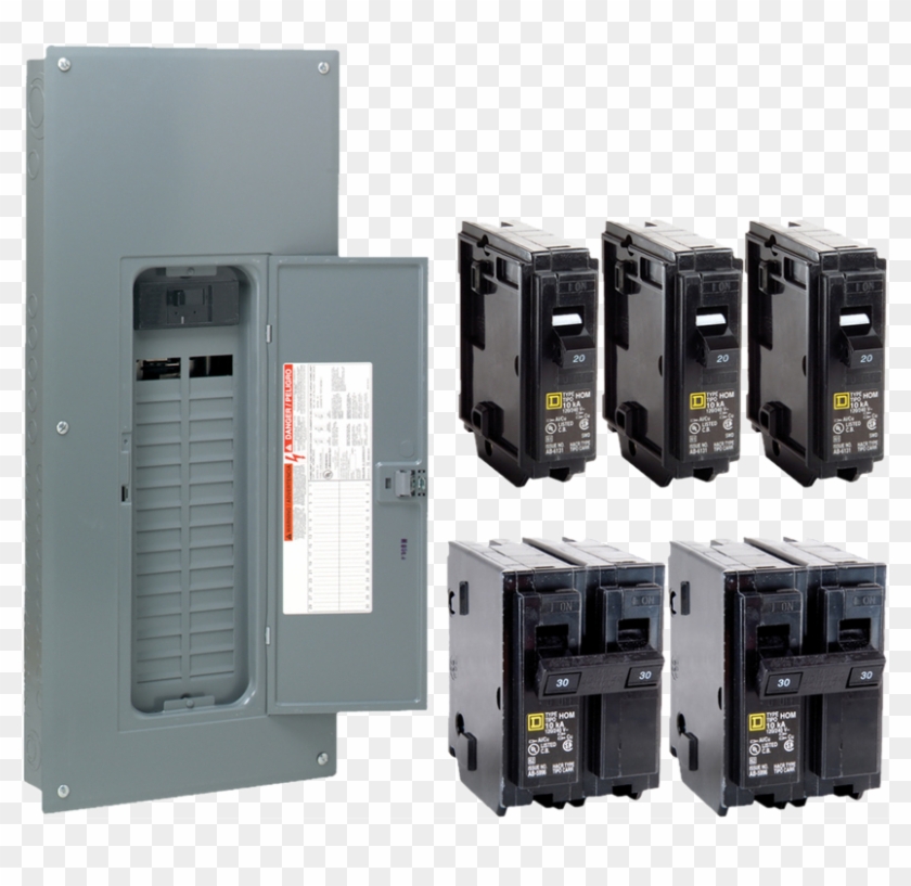 Electrical - 125 Amp Square D Panel Clipart