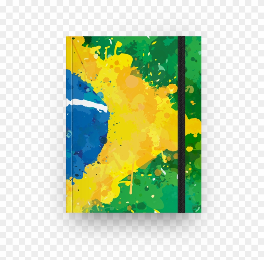 Caderno Bandeira Do Brasil - Visual Arts Clipart #2074525