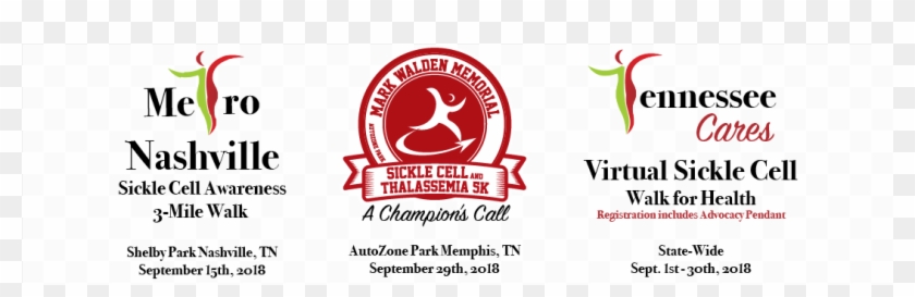 Mark Walden Memorial Sick Cell 5k - Graphic Design Clipart