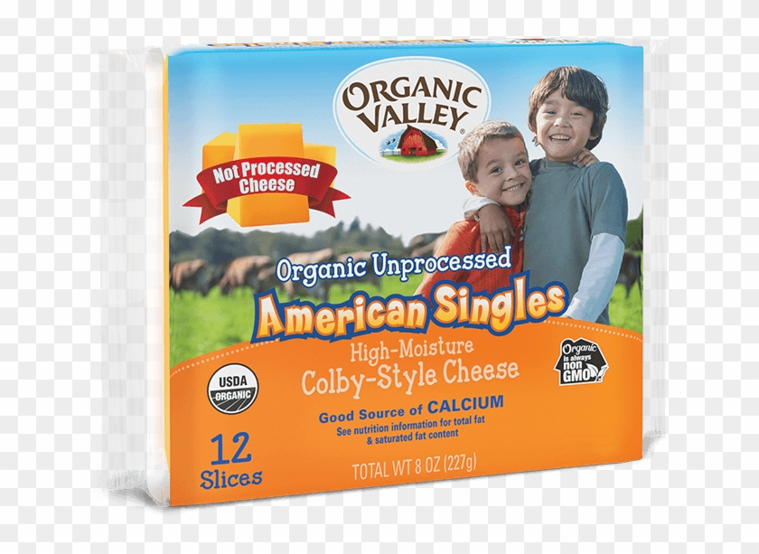 Browse Our Product Line - Organic Valley American Cheese Clipart #2075152