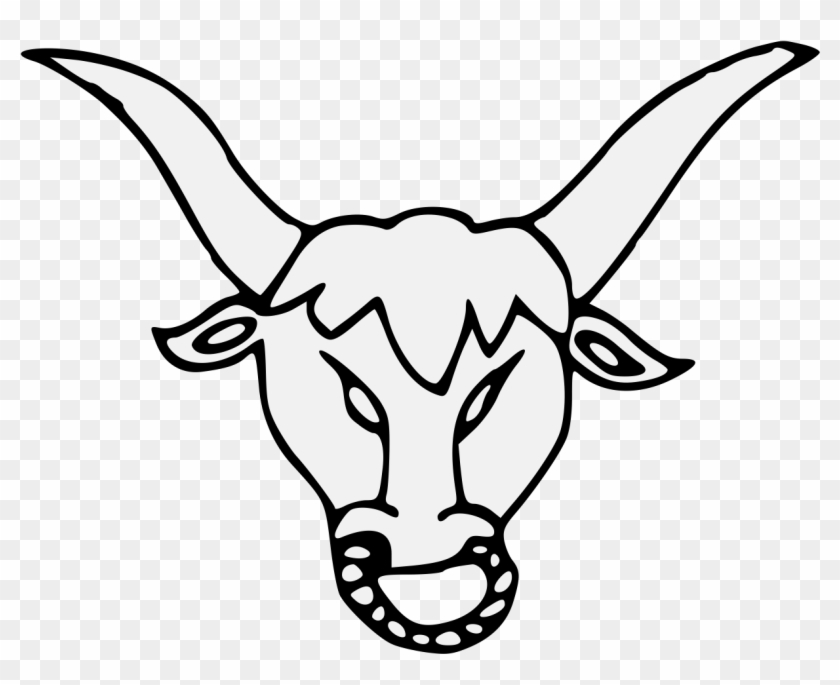 Bull's Head Cabossed Ringed - Drawing Clipart