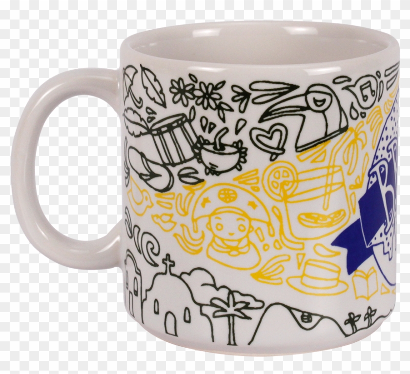 Caneca Desenho Bandeira Brasil - Mug Clipart