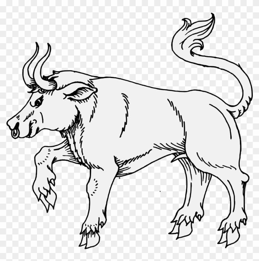 Bull Passant - Illustration Clipart #2075212