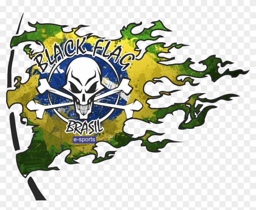 Black Flag Brasil Clipart