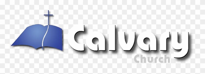 Calvary Bible Logo Stacked Full Dark Drop Shadow White - Umbrella Clipart #2075637