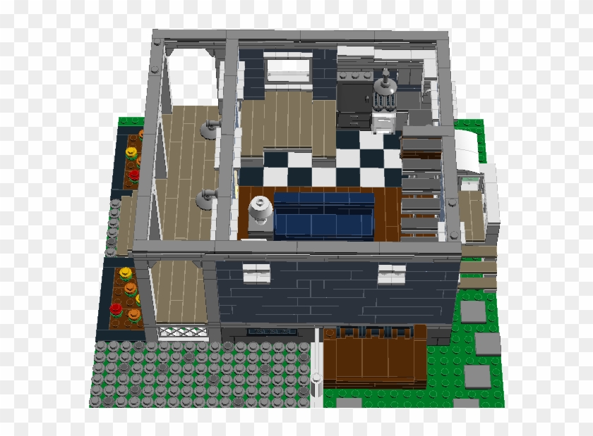 Small Cottage 4 - Floor Plan Clipart #2075886