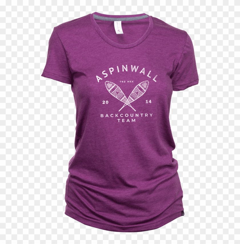 Aspinwall Backcountry Team Womens T Shirt Field Berry - Active Shirt Clipart