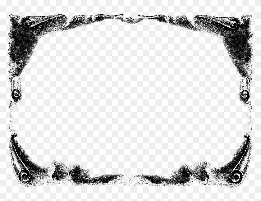 Marco De Pergamino Png - Bordes Para Word Elegantes Blanco Y Negro Clipart