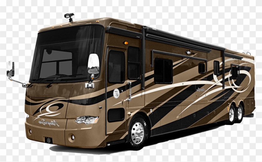 Summer Vacation With An Rv Rental Clipart