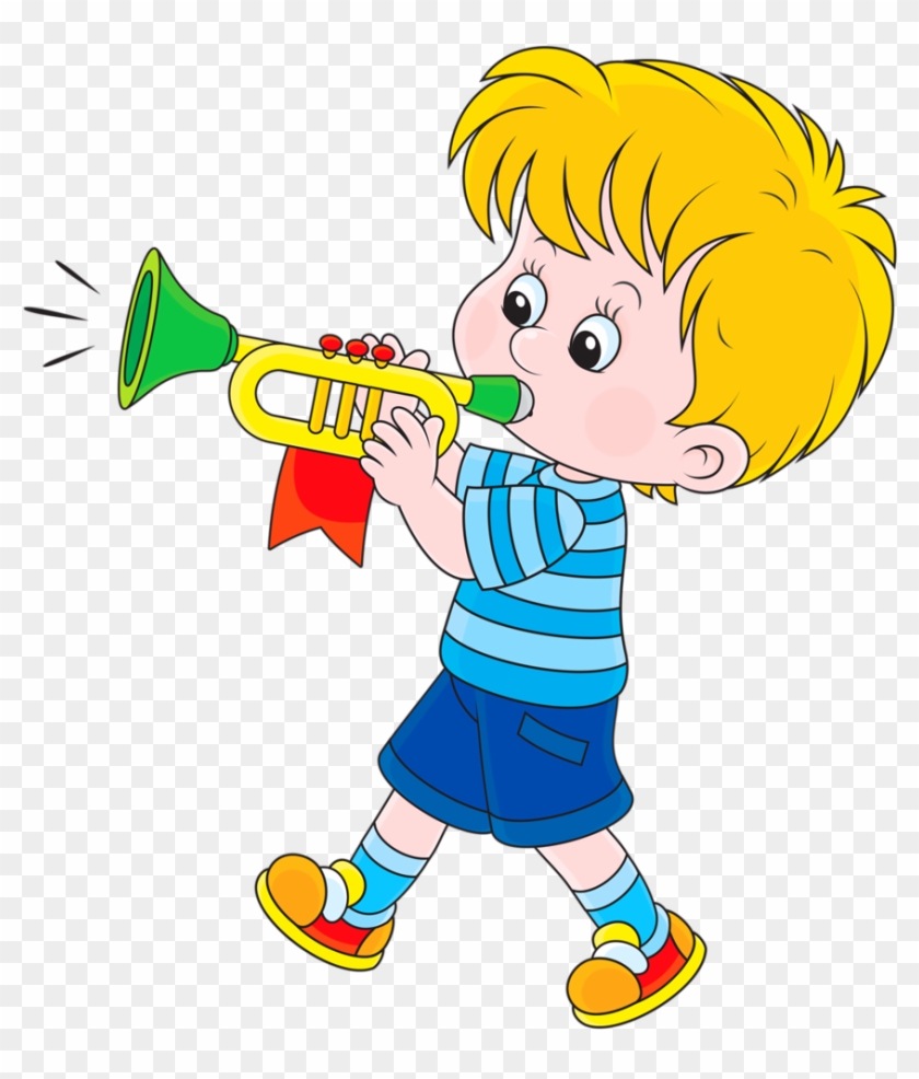 Dança * Música - Play Trumpet Clipart - Png Download