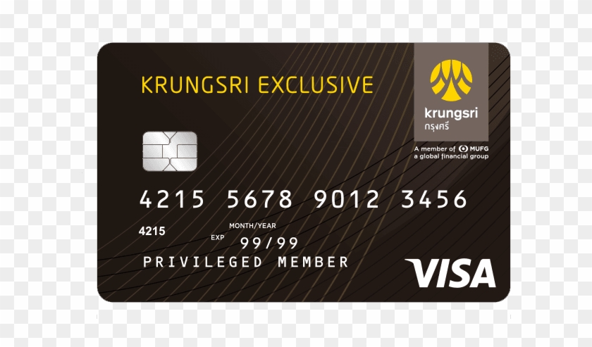 Krungsri Exclusive Debit Card - Bank Of Ayudhya Clipart