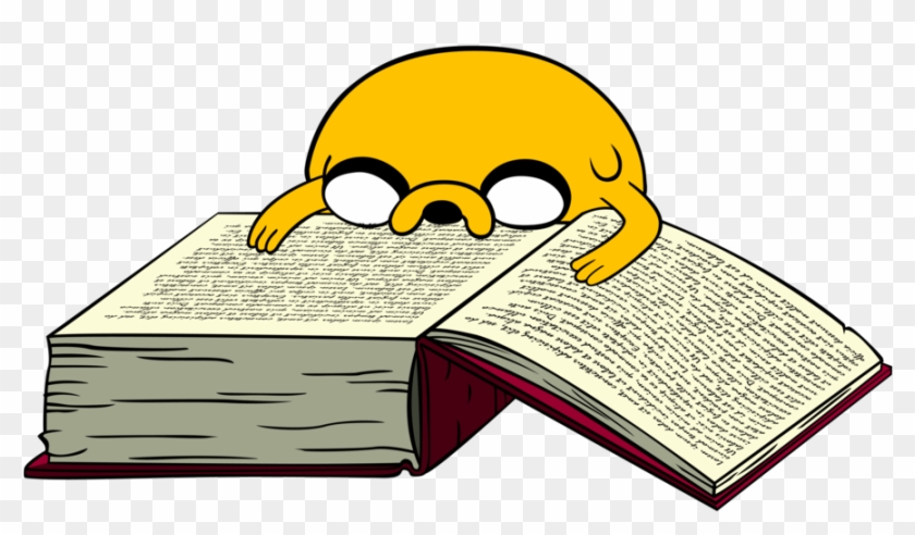 Libro Png - Adventure Time Jake Reading Clipart