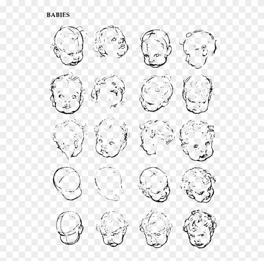 Fun With A Pencil Dibujo De Cabeza Y Manos Drawing Clipart #2078994