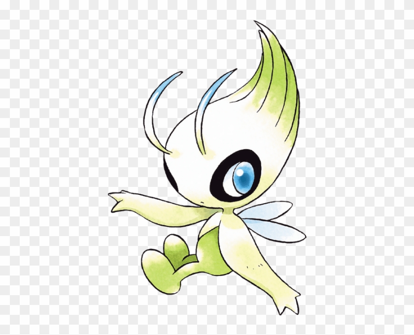 #celebi From The Official Artwork Set For #pokemon - Pokemon Celebi Clipart