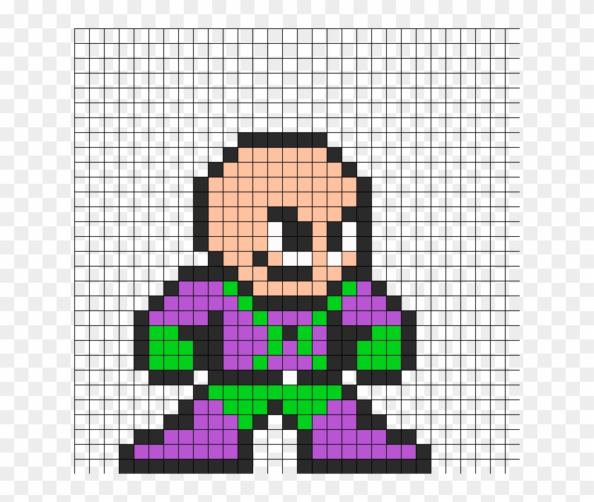 Superman Villian Lex Luthor Perler Bead Pattern Perler - Mega Man Standing Sprite Clipart