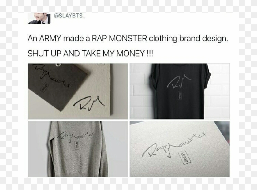 Rap Monster Clothing Line Clipart #2079628