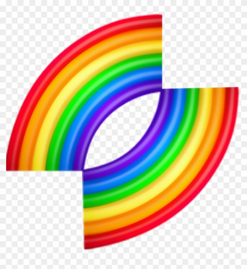 #freetoedit #rainbow #emoji #emojis #rainbowemoji - Iphone Emoji Rainbow Clipart #2080047