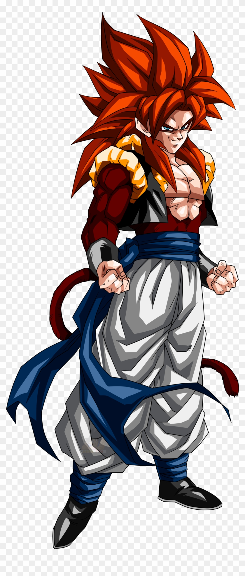 View Fullsize Gogeta Image - Gogeta Super Saiyan 4 Transparent Clipart #2080053