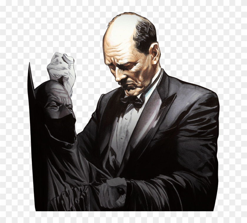 Alfred Pennyworth Courtesy Dc Comics - Alex Ross Batman Clipart