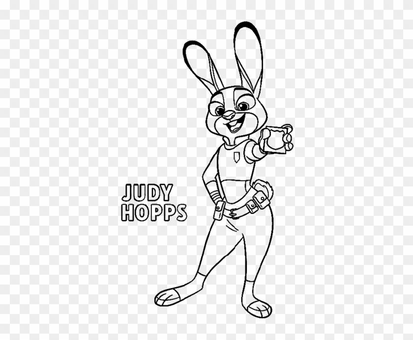 Judy Hopps Zootropolys - Drawings Of Zootopia Characters Clipart