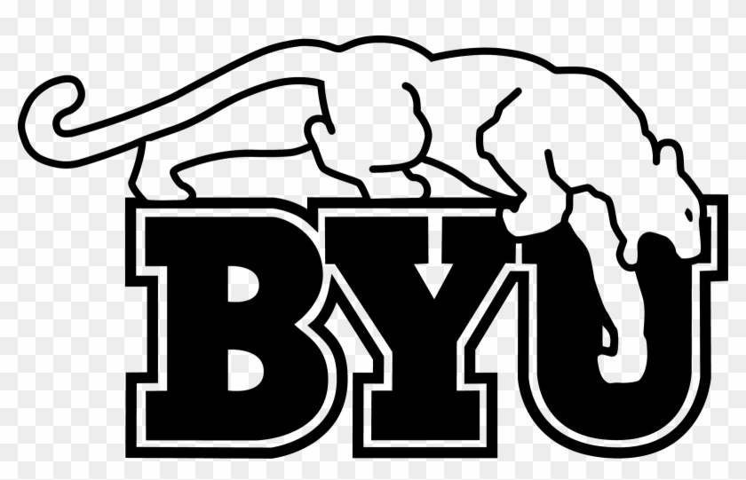 1600 X 955 7 - Byu Black And White Clipart