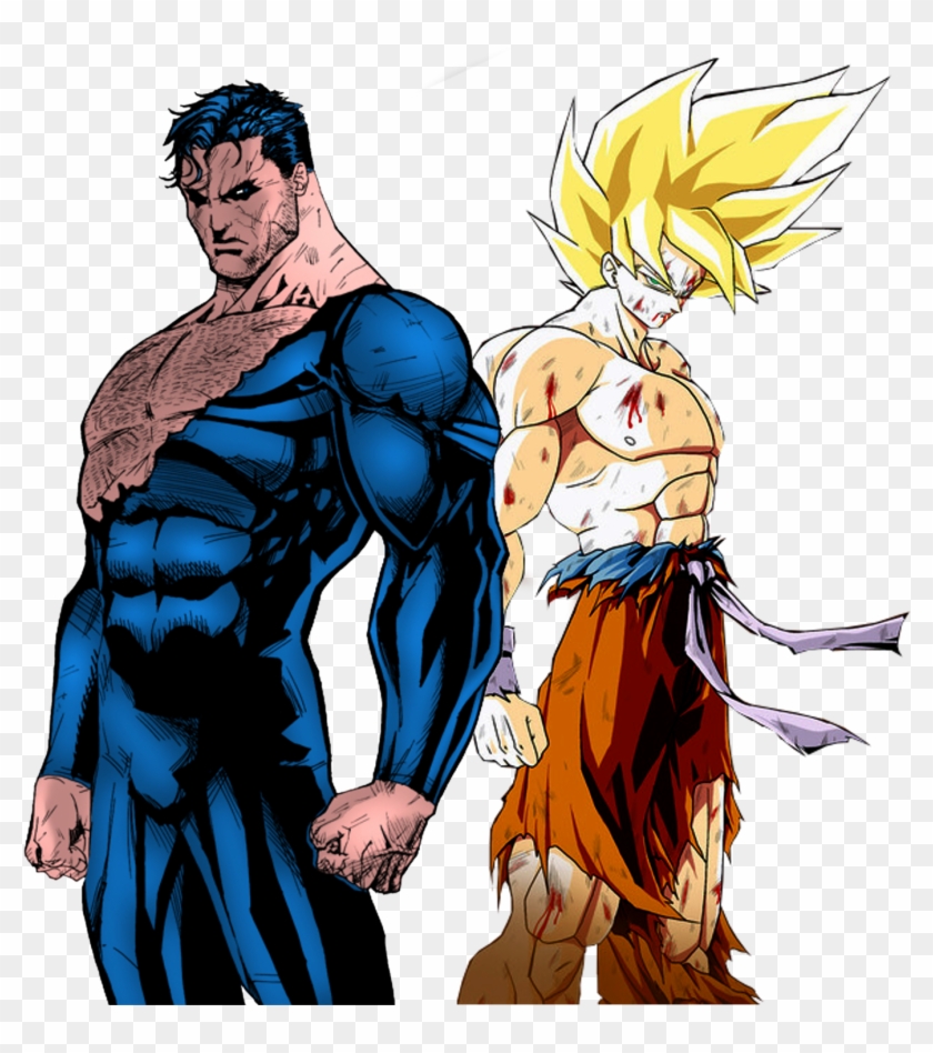 Png - Goku X Super Man Clipart